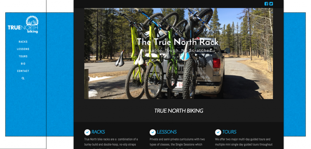 True North Biking Website by Peak